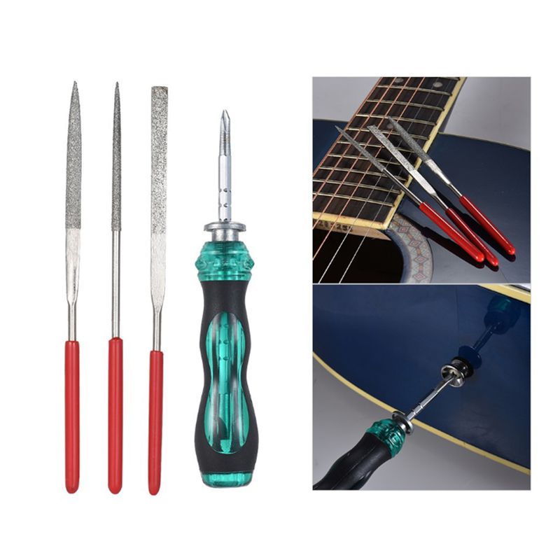 Electric Acoustic Guitar Repair Tools Stainless Steel ABS Plastic Clean